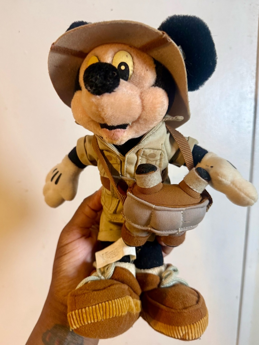 Disney Brown and Tan Explorer Mickey Plush
